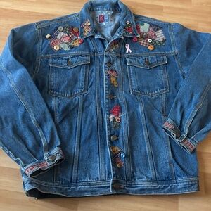 Vintage SunBelt Embroidered‎ Denim Jacket
